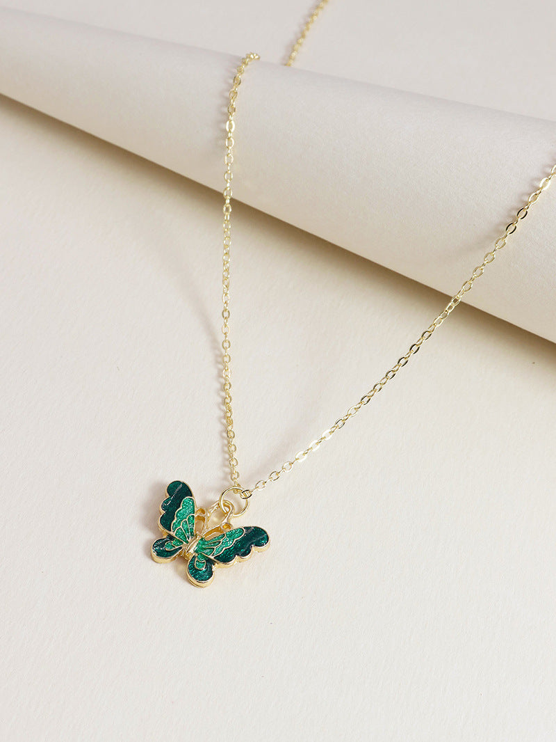 Cross-Border Vienna Verve Butterfly Necklace - Wholesale Vacation Style Jewelry