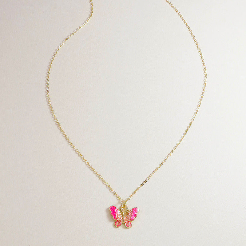 Cross-Border Vienna Verve Butterfly Necklace - Wholesale Vacation Style Jewelry