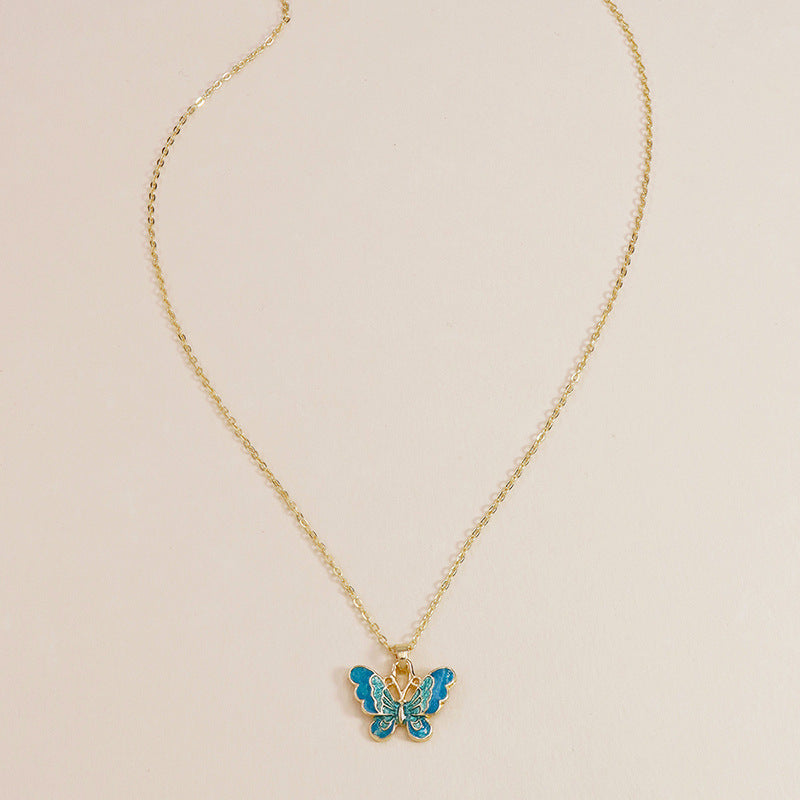 Cross-Border Vienna Verve Butterfly Necklace - Wholesale Vacation Style Jewelry