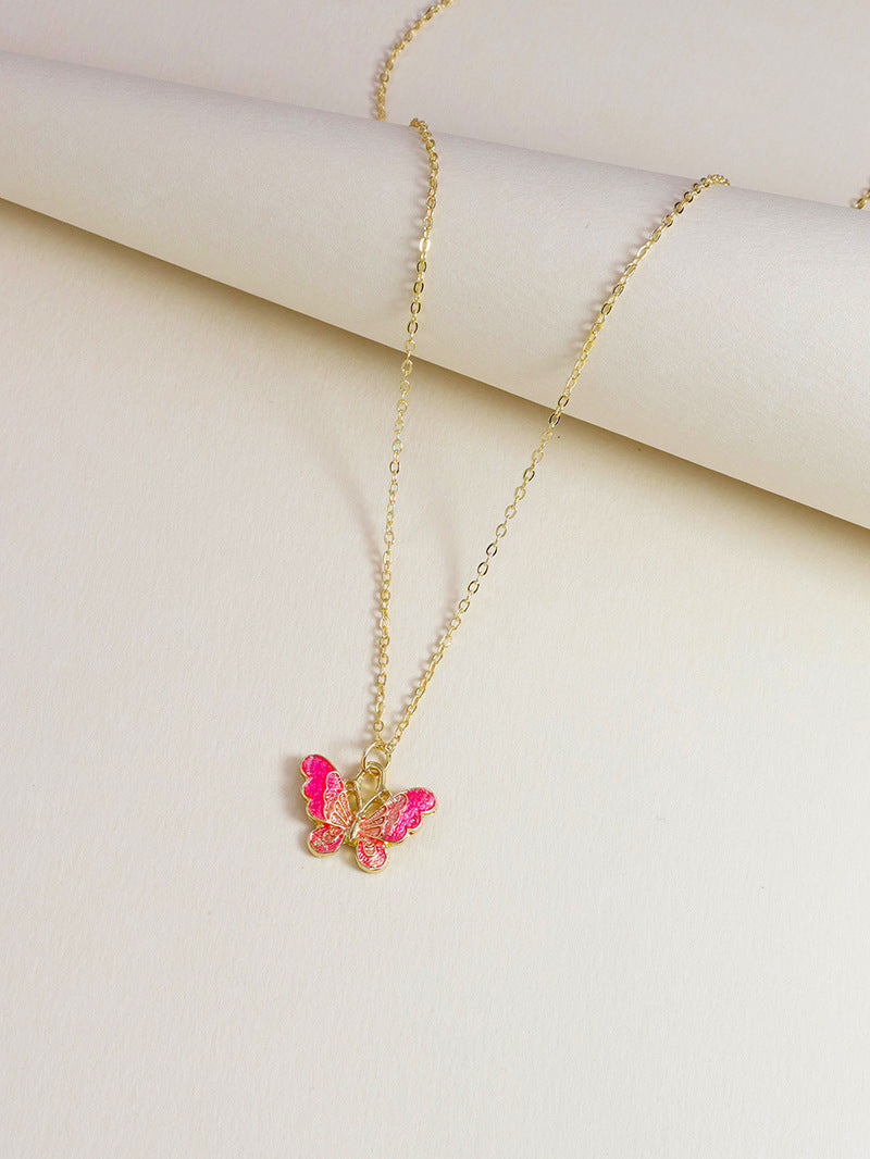 Cross-Border Vienna Verve Butterfly Necklace - Wholesale Vacation Style Jewelry