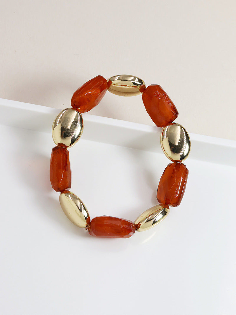 Stylish Elastic Bracelet with Personalized Inscription Design