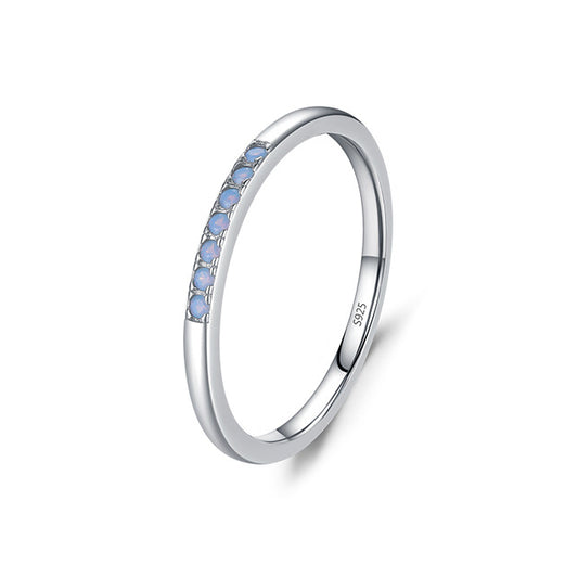 Everyday Genie Sterling Silver Zircon Ring - Light and Simple Fashion Jewelry for Women