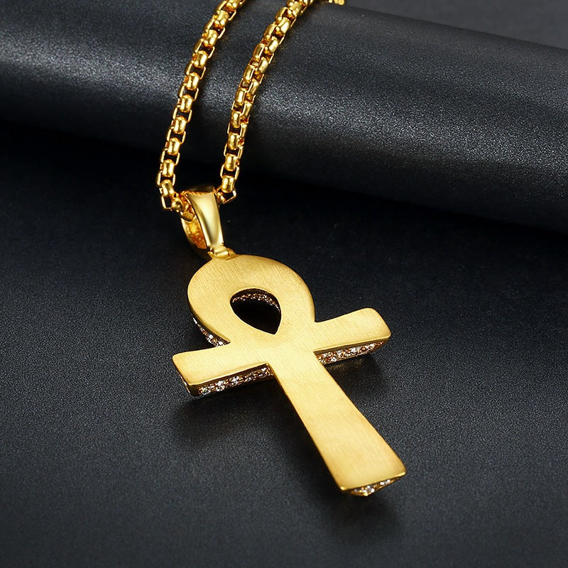 Punk Egyptian Stainless Steel Men's Pendant Necklace