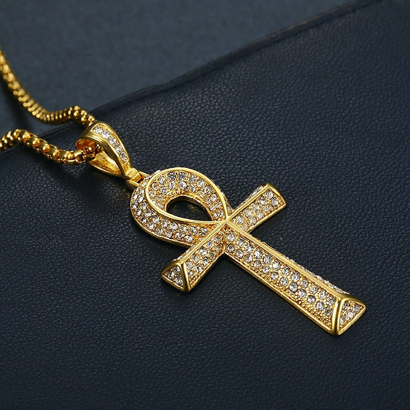 Punk Egyptian Stainless Steel Men's Pendant Necklace