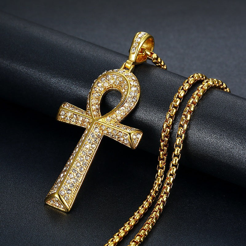 Punk Egyptian Stainless Steel Men's Pendant Necklace