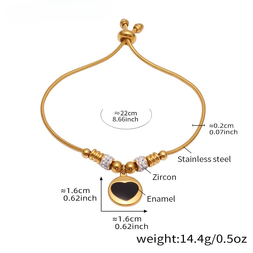 Planderful Everyday Genie Zircon Enamel Bracelet For Women