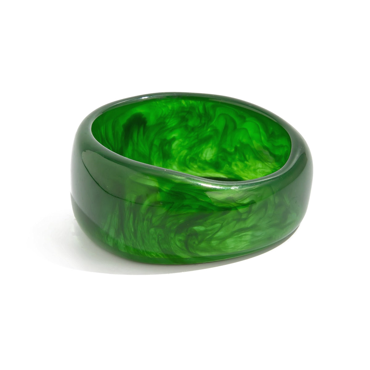 Planderful Vienna Verve Statement Bracelet For Women Glossy Striped Metal Jewelry
