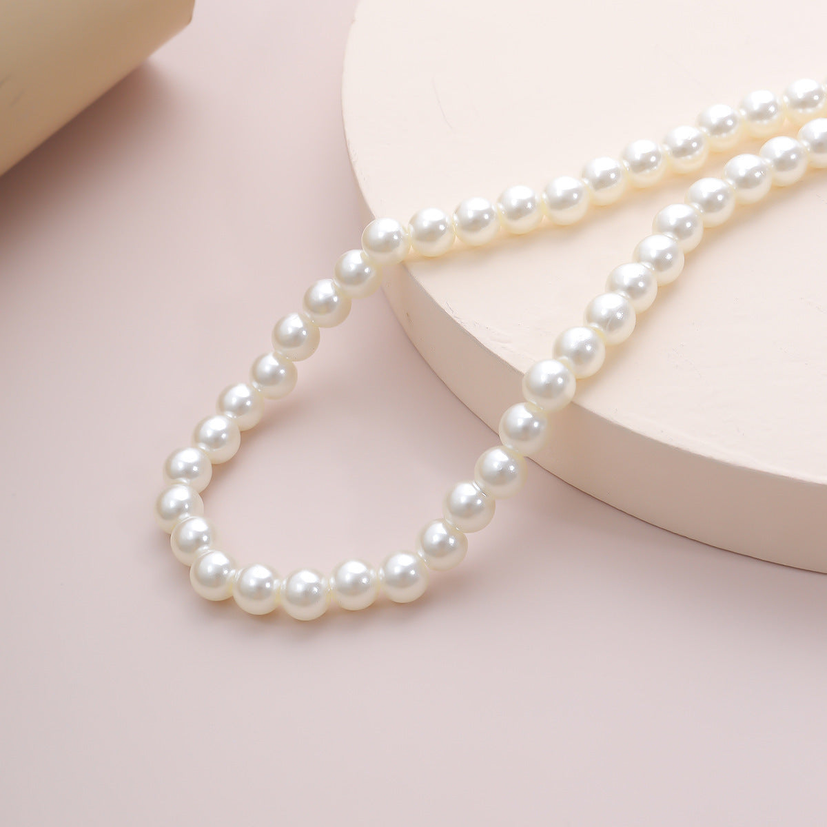 Planderful Vienna Verve Collarbone Necklace Imitation Pearl Beaded DIY Statement Jewelry For Women