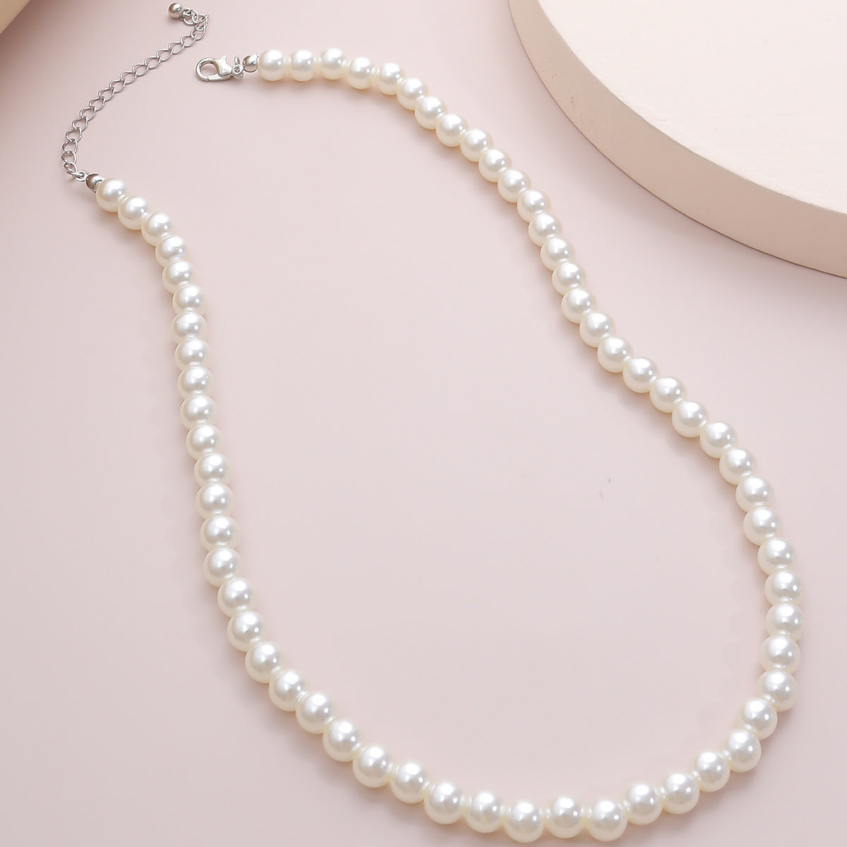 Planderful Vienna Verve Collarbone Necklace Imitation Pearl Beaded DIY Statement Jewelry For Women