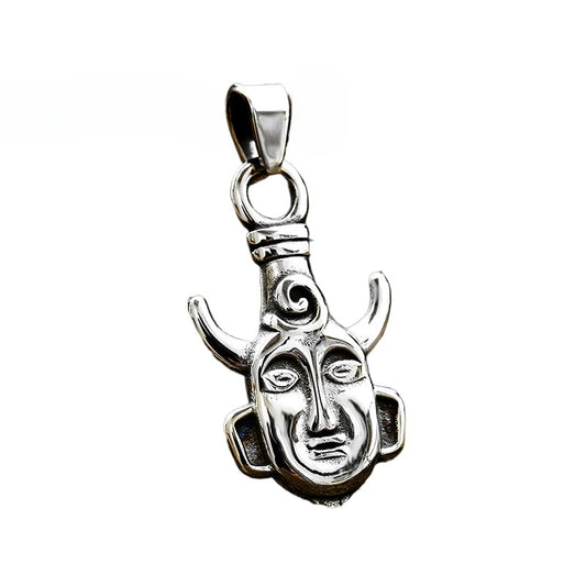 Evil Force Stainless Steel Pendant with Titanium Steel Buddha Statue for Men - Planderful Everyday Genie Collection