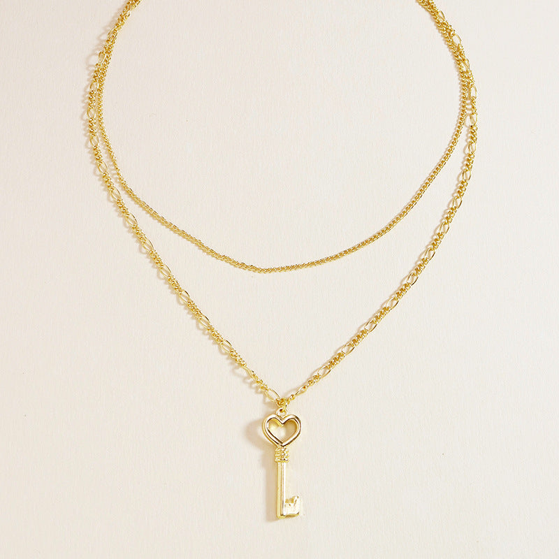 Vacation Vibes Double Layer Key Necklace