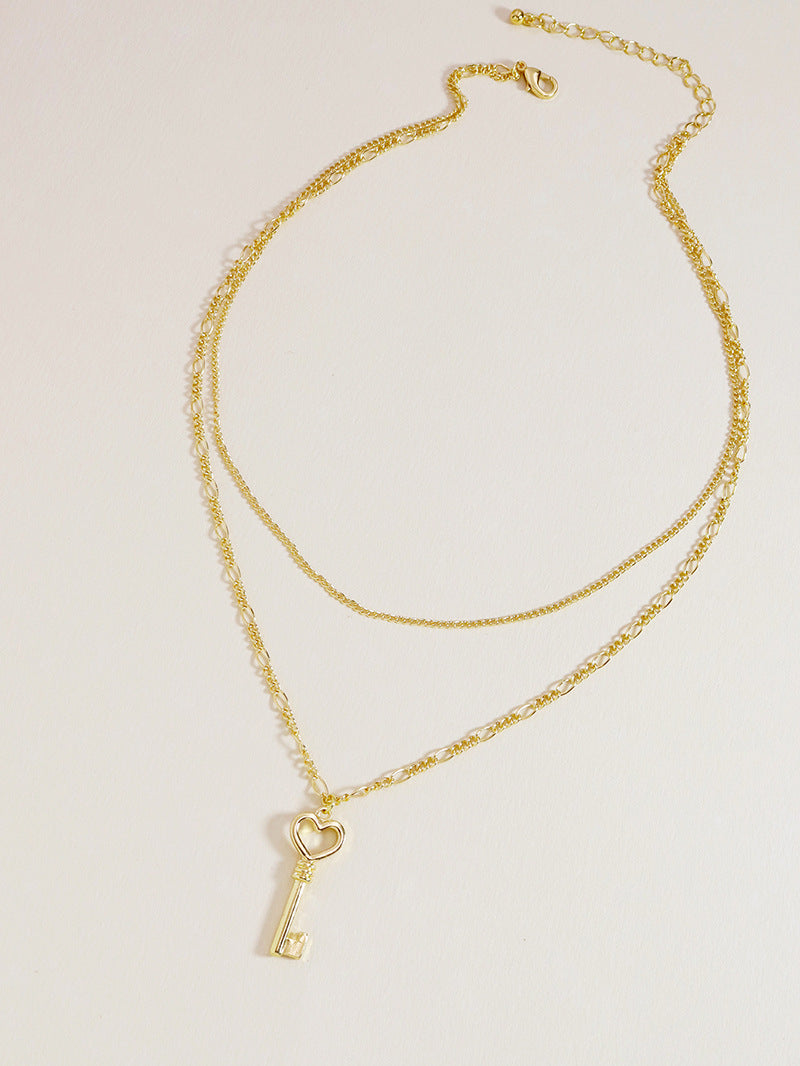 Vacation Vibes Double Layer Key Necklace