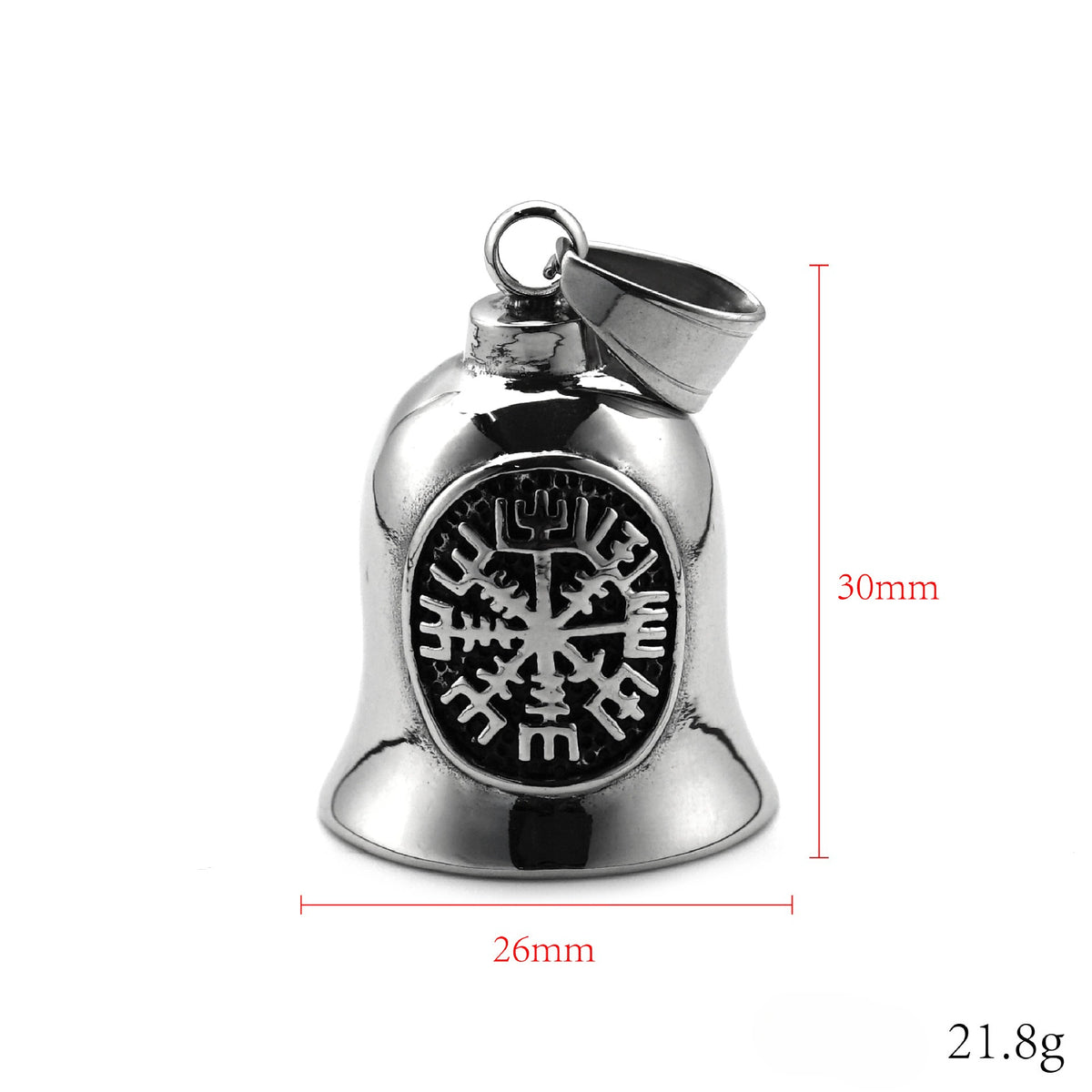 Vintage Viking Compass Stainless Steel Pendant Necklace