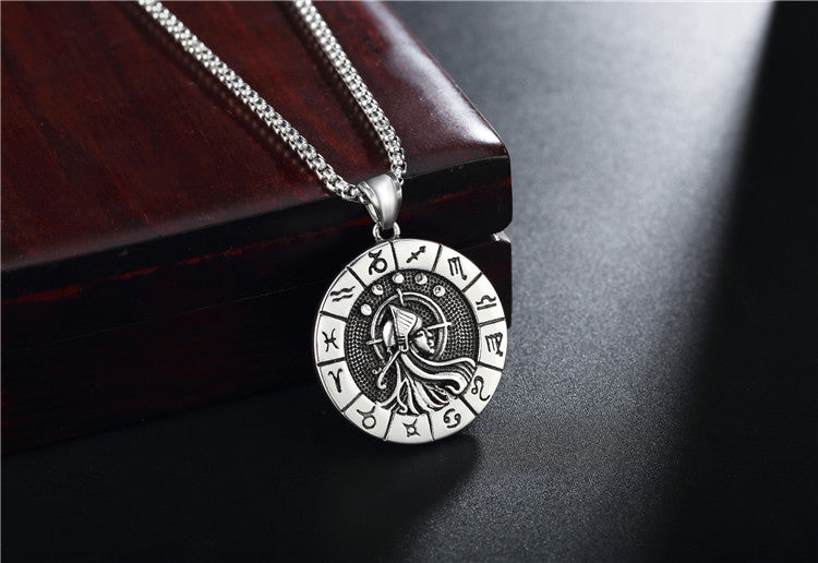 Constellations Pendant Titanium Steel Unisex Protection Statement Planderful Everyday Genie Gift