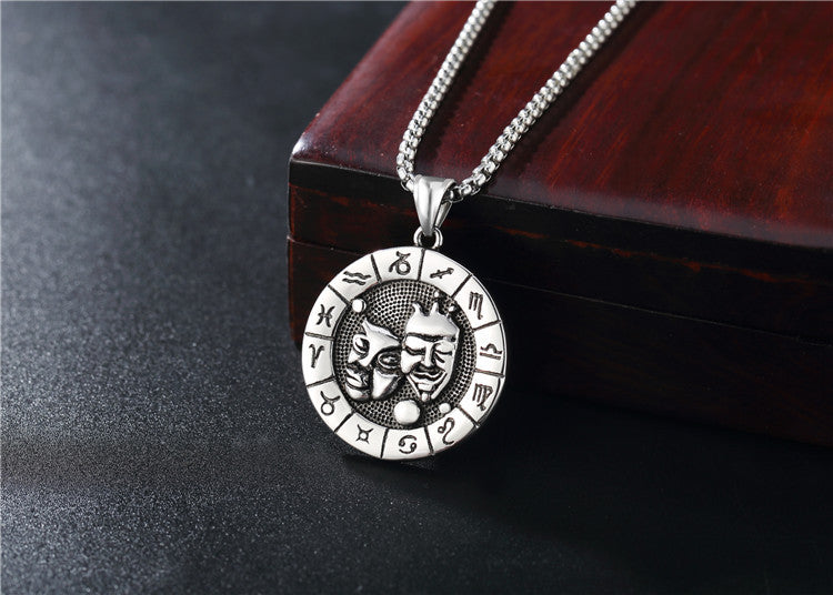 Constellations Pendant Titanium Steel Unisex Protection Statement Planderful Everyday Genie Gift
