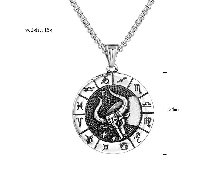 Constellations Pendant Titanium Steel Unisex Protection Statement Planderful Everyday Genie Gift