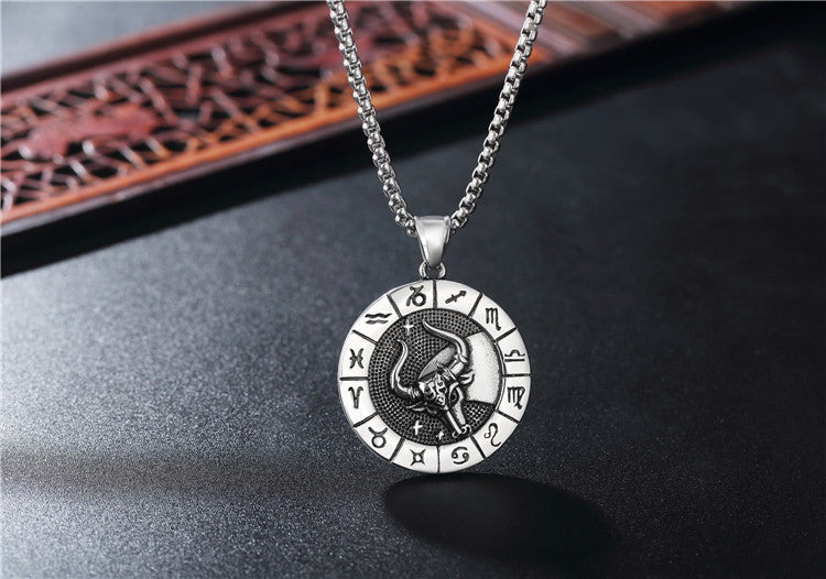 Constellations Pendant Titanium Steel Unisex Protection Statement Planderful Everyday Genie Gift