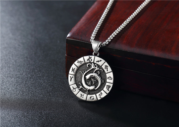 Constellations Pendant Titanium Steel Unisex Protection Statement Planderful Everyday Genie Gift