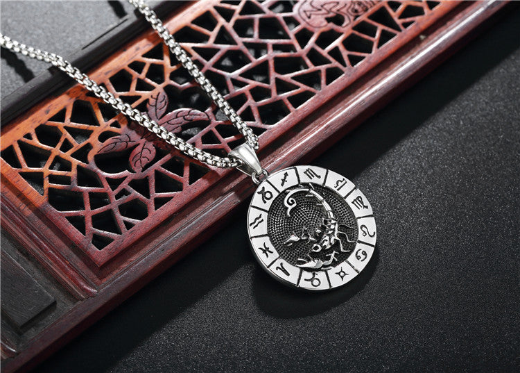 Constellations Pendant Titanium Steel Unisex Protection Statement Planderful Everyday Genie Gift