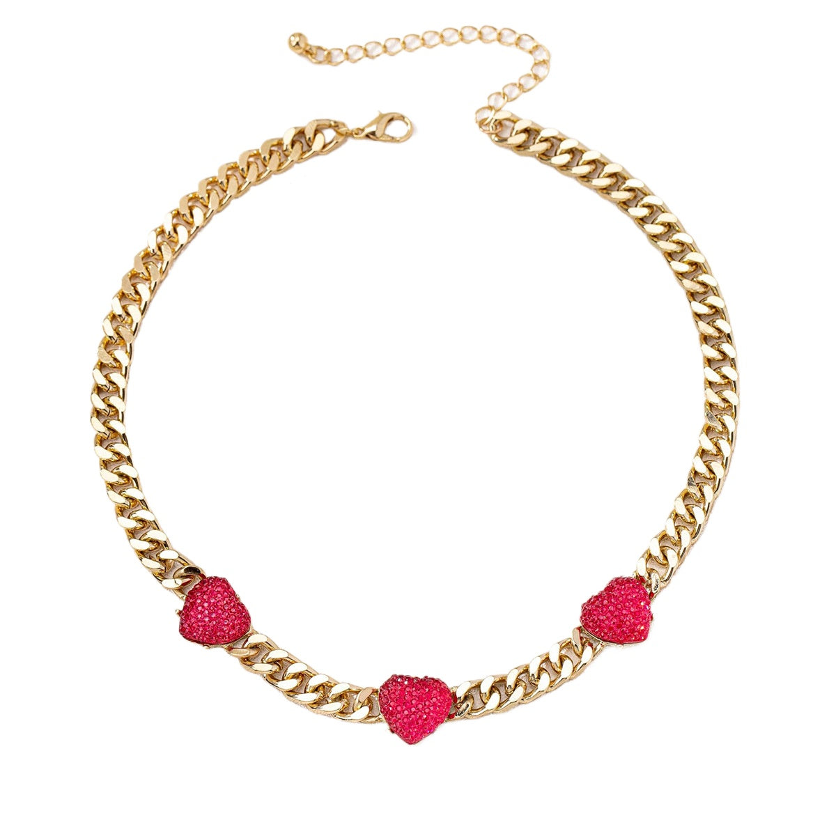 Planderful Chic Resin Heart Necklace And Ring Set For Women