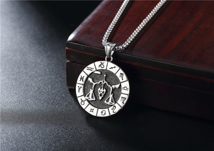 Constellations Pendant Titanium Steel Unisex Protection Statement Planderful Everyday Genie Gift