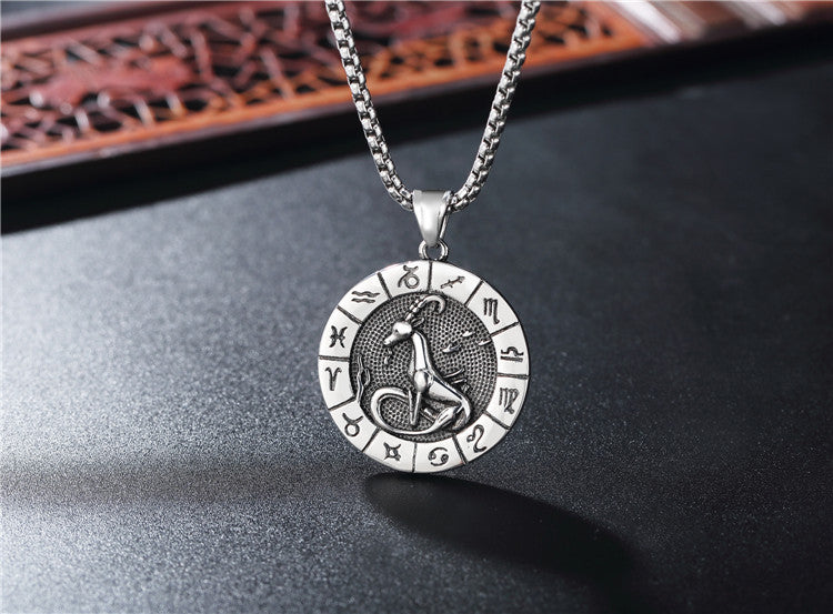 Constellations Pendant Titanium Steel Unisex Protection Statement Planderful Everyday Genie Gift