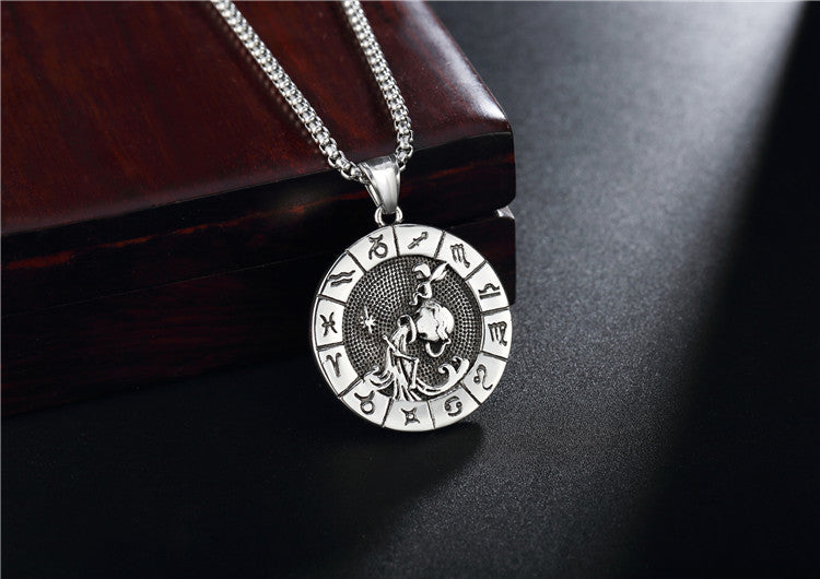 Constellations Pendant Titanium Steel Unisex Protection Statement Planderful Everyday Genie Gift