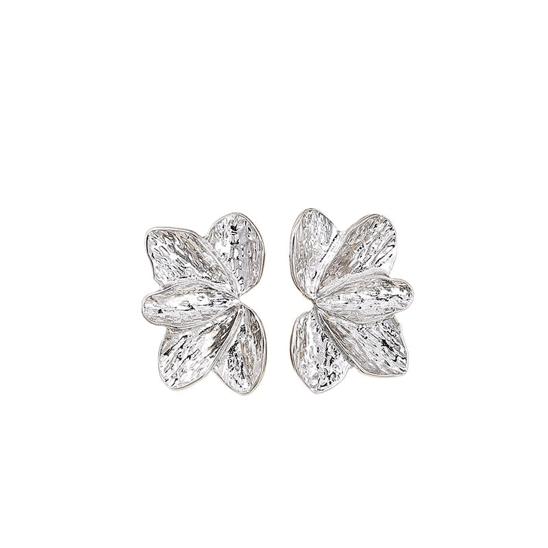 Planderful Vienna Verve Earrings – Chic Heavy Metal Texture Design