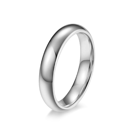 Curved Smooth Surface Scratch-Proof Tungsten Steel Ring
