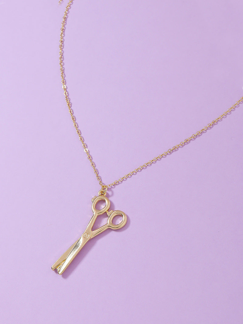 Scissors Charm Necklace - Vienna Verve Collection by Planderful
