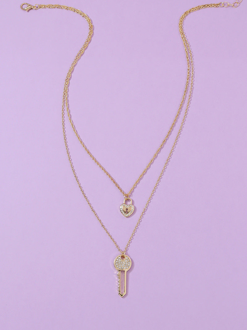 Key to Elegance Lock Necklace - Vienna Verve Collection