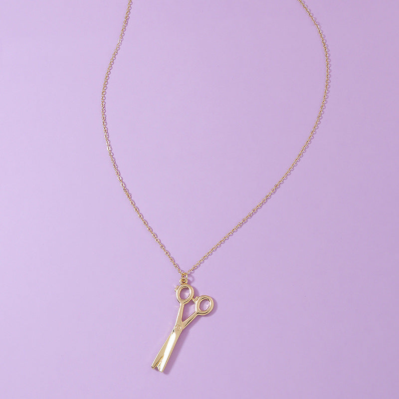 Scissors Charm Necklace - Vienna Verve Collection by Planderful