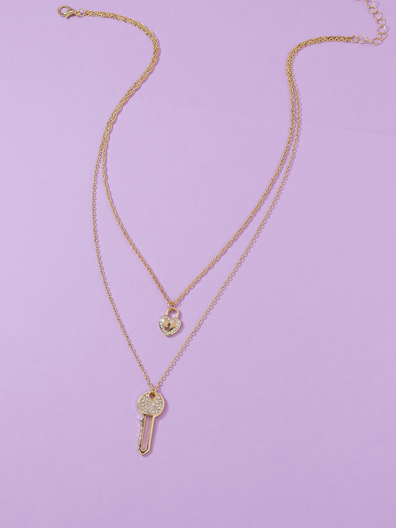 Key to Elegance Lock Necklace - Vienna Verve Collection