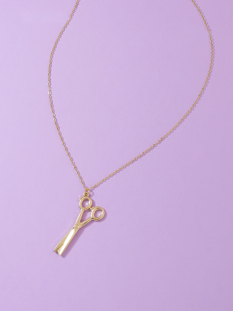 Scissors Charm Necklace - Vienna Verve Collection by Planderful