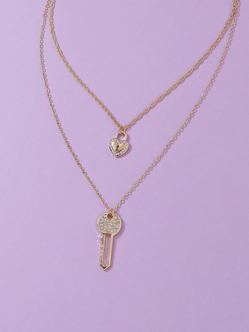 Key to Elegance Lock Necklace - Vienna Verve Collection