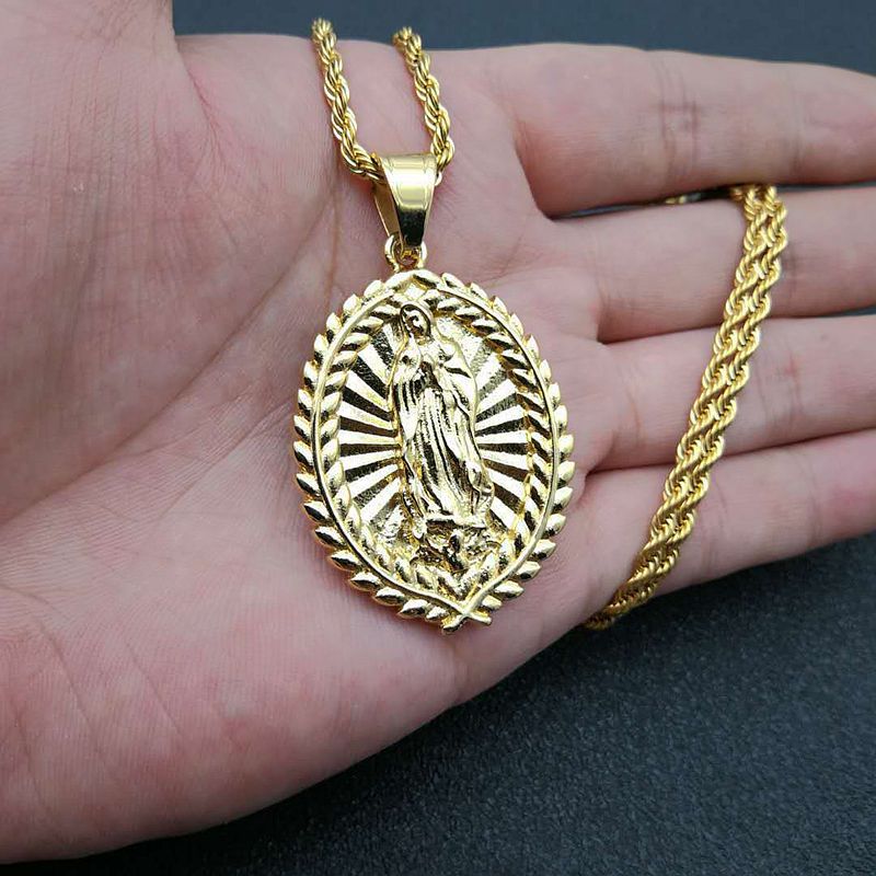 Steel Necklace – Statement Gold-Plated Hip Hop Style