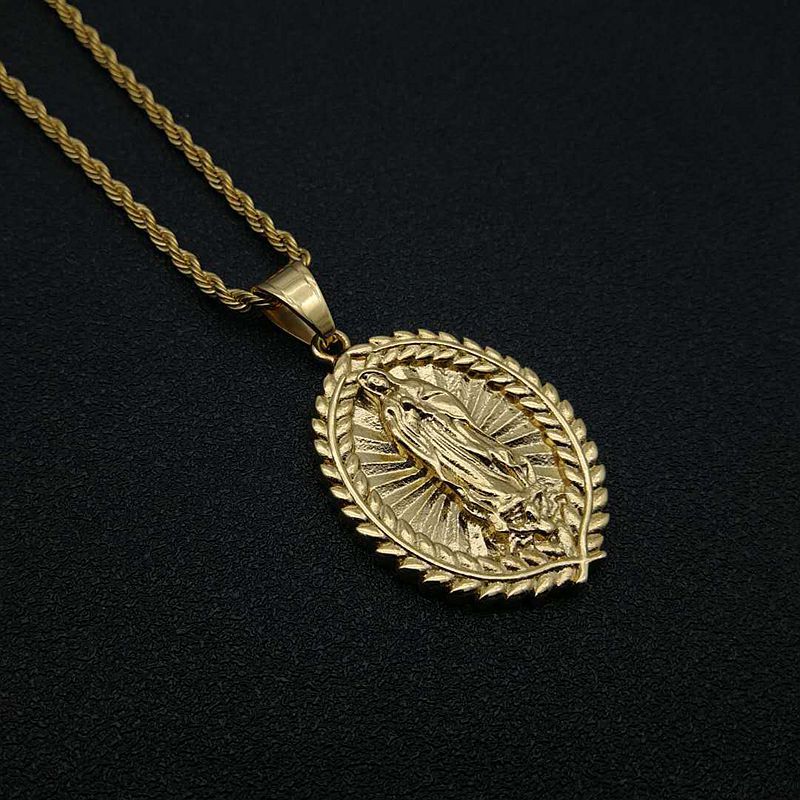 Steel Necklace – Statement Gold-Plated Hip Hop Style