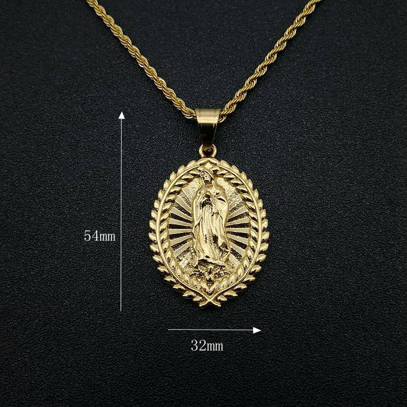Steel Necklace – Statement Gold-Plated Hip Hop Style