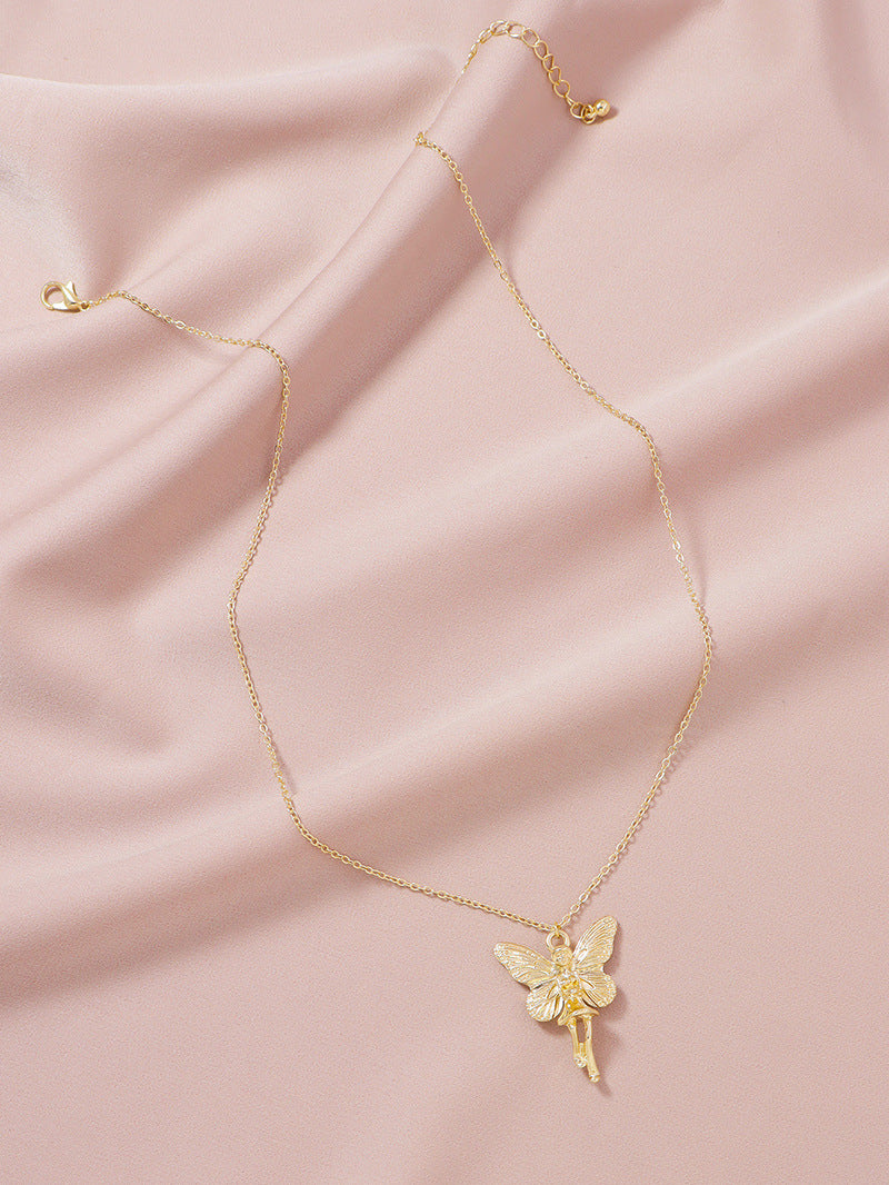 Butterfly Elf Pendant Necklace - Vienna Verve Collection