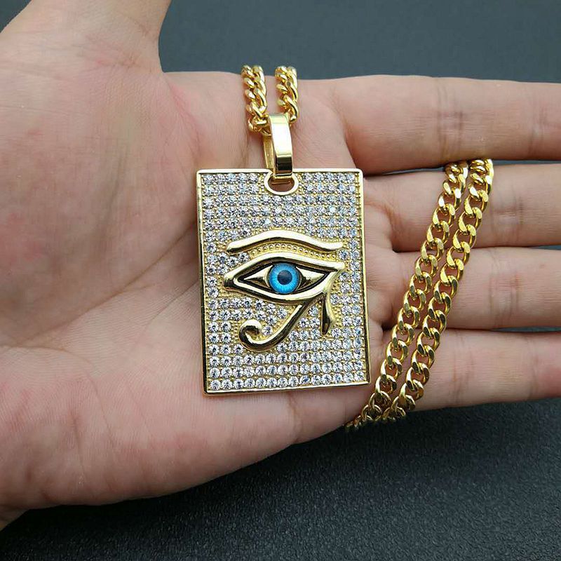 Steel Necklace – Elegant Eye of Horus Pendant