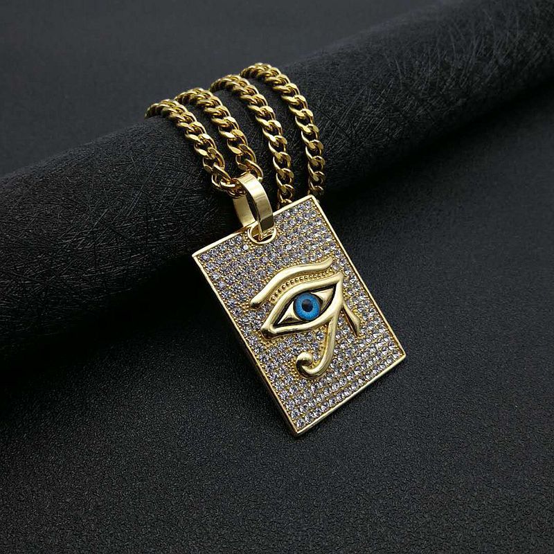 Steel Necklace – Elegant Eye of Horus Pendant
