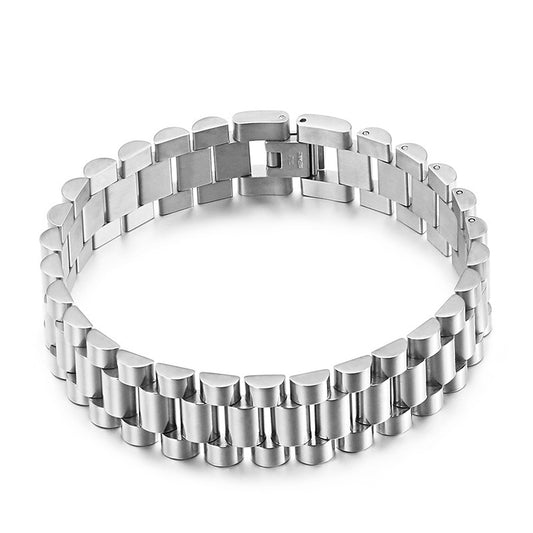 Customizable Trendy Men's Titanium Steel Punk Bracelet