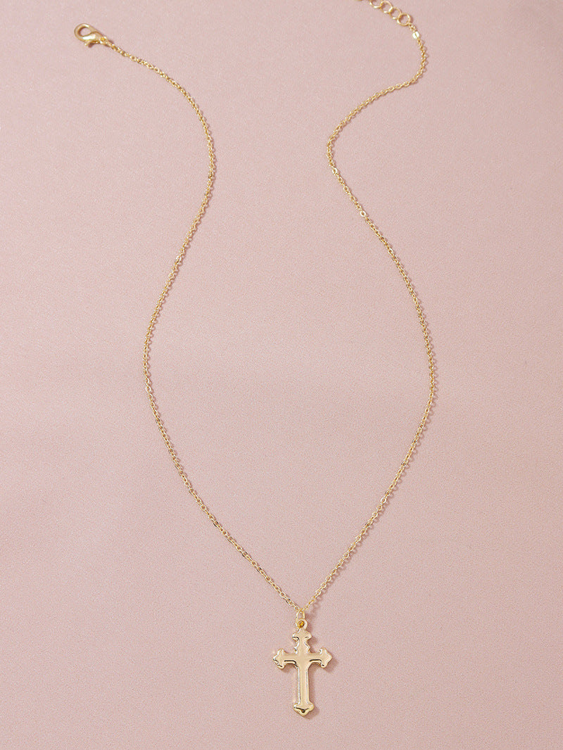Wholesale Metal Cross Necklace with European and American Style