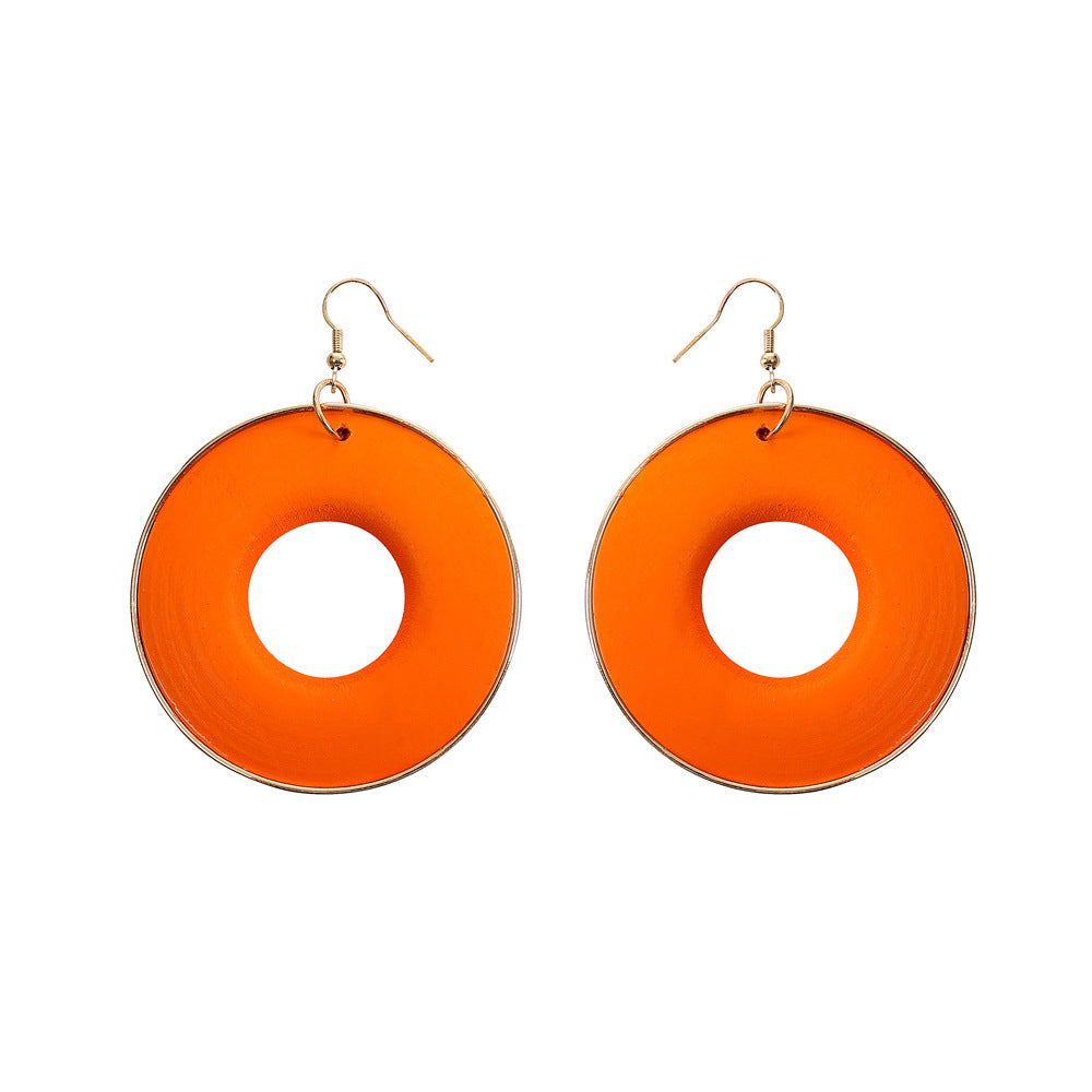 Wooden African Style Round Earrings for Women - Vienna Verve Collection
