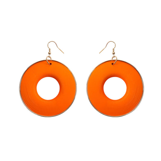 Wooden African Style Round Earrings for Women - Vienna Verve Collection