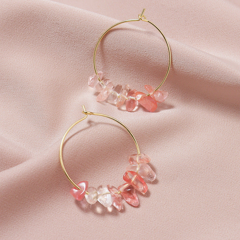 European and American Stone Earrings Set - Vienna Verve Collection