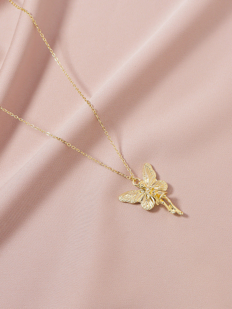 Butterfly Elf Pendant Necklace - Vienna Verve Collection