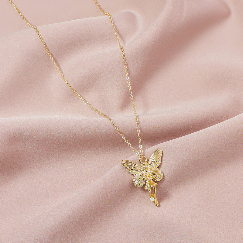 Butterfly Elf Pendant Necklace - Vienna Verve Collection