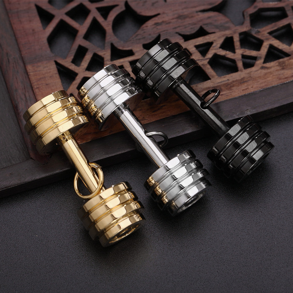 Planderful Stainless Steel Pendant Necklace Unisex Gym Fashion Bold Barbell Style Everyday Genie Collection