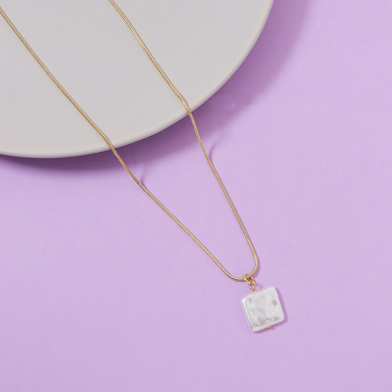 Baroque Pearl Pendant Necklace - Elegant Amazon Jewelry by Vienna Verve